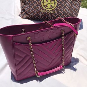 Tory Burch large tote bag magenta pink